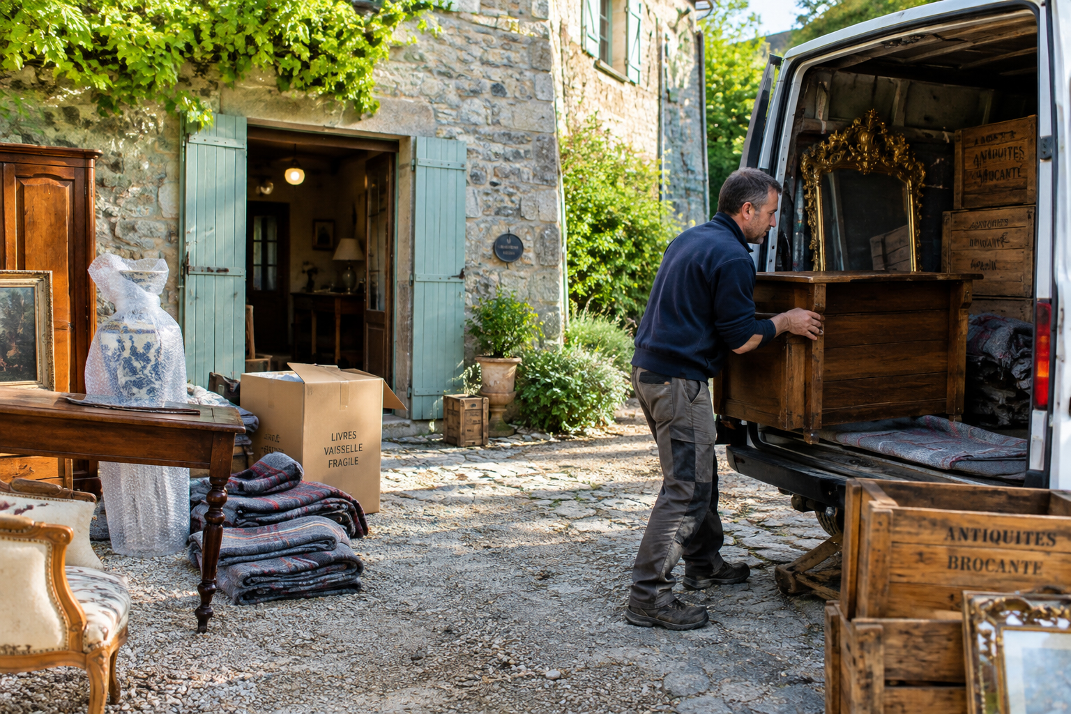 Débarras brocante maison de campagne