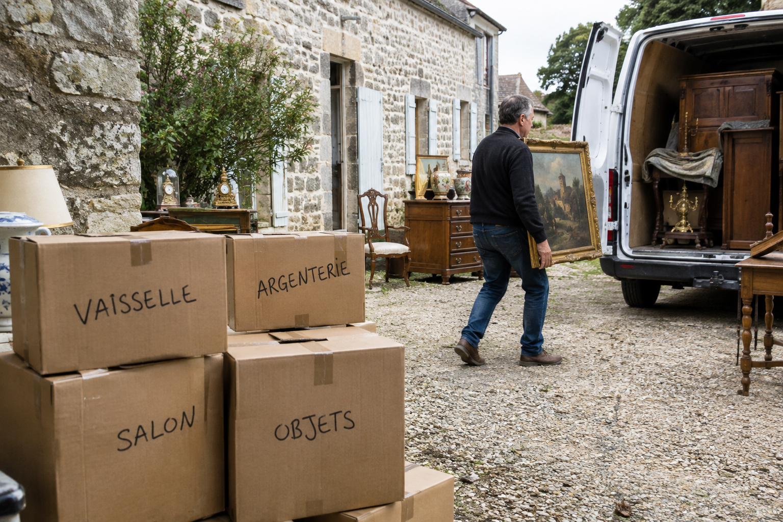 Vide maison antiquités